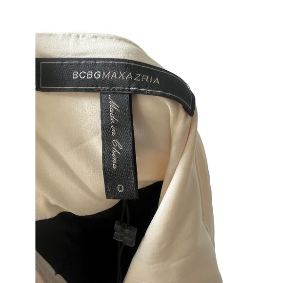 BCBGMAXAZRIA Beige Black Full Length Gown Size 0 NEW New with tags - Picture 6 of 7